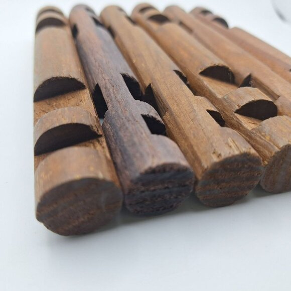 Lincoln Logs Wood Extra Notch Ends 6 Inch Vintage Build Construct 6 Piece Cabin - Picture 5 of 10